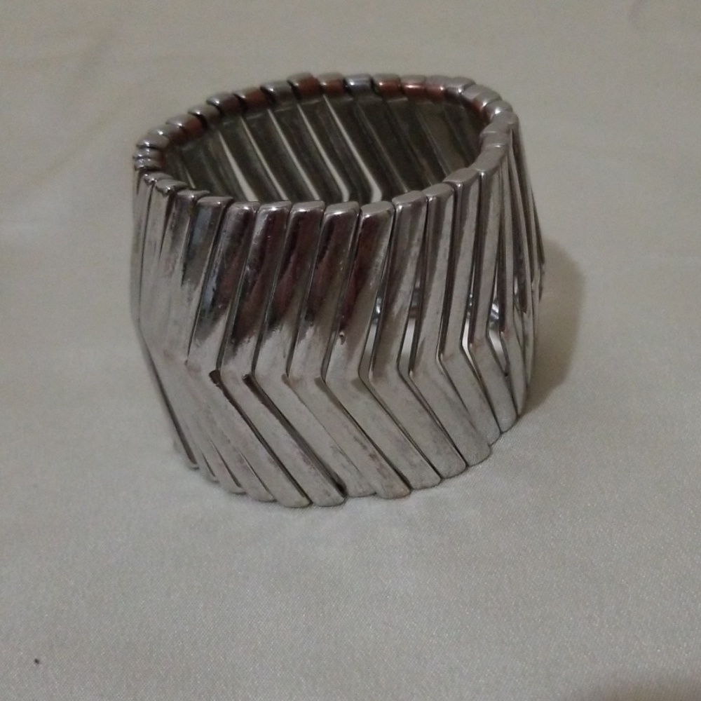 Thick Silver Bracelet